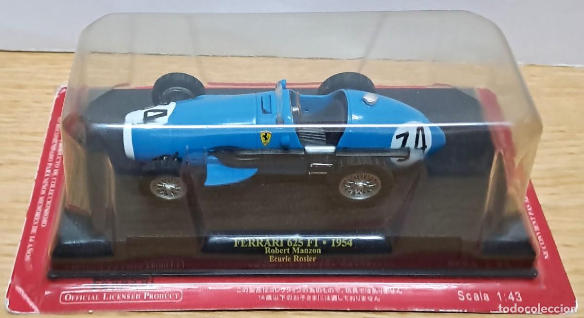 Model Cars: FERRARI 625 F1 DE 1954 A SCALA 1:43, EDICCIONES DE ALTAYA, ROBERT MANZON Y ECURIE ROSIER. FERRARI-01