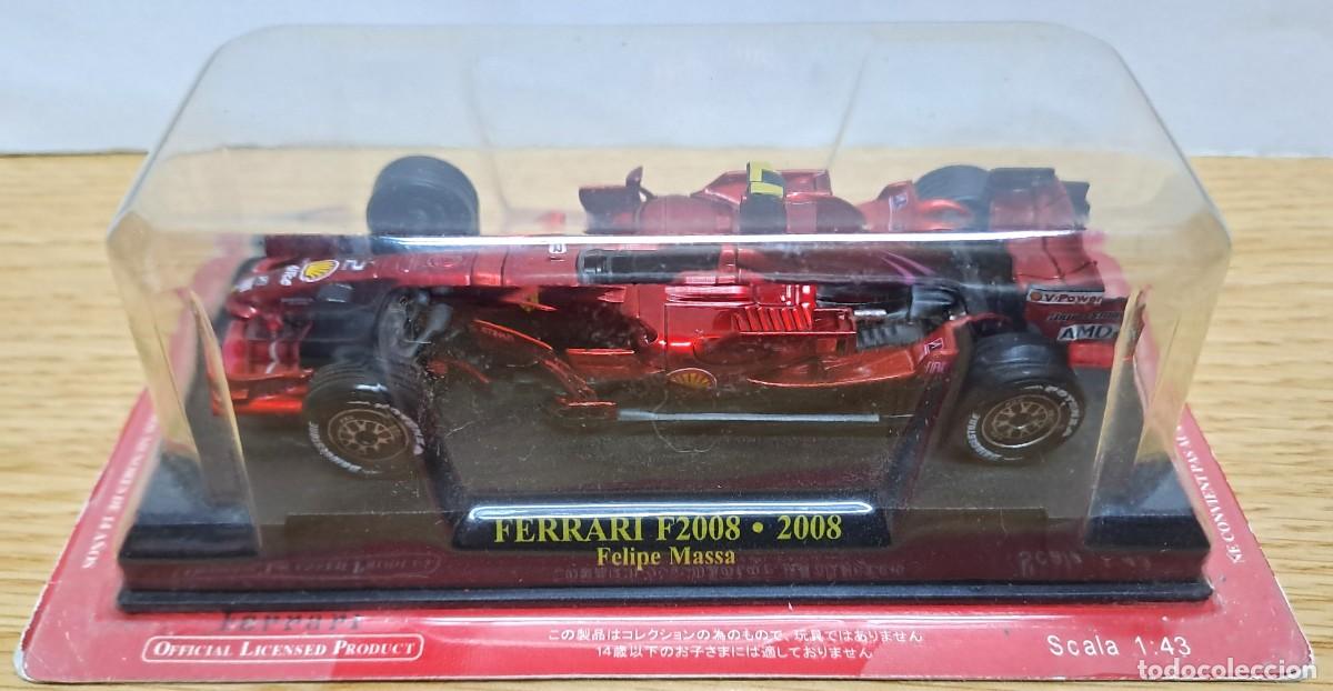 Carros em escala: FERRARI F2008 DE 2008 A SCALA 1:43, EDICCIONES DE ALTAYA, PILOTO FELIPE MASSA. FERRARI-54
