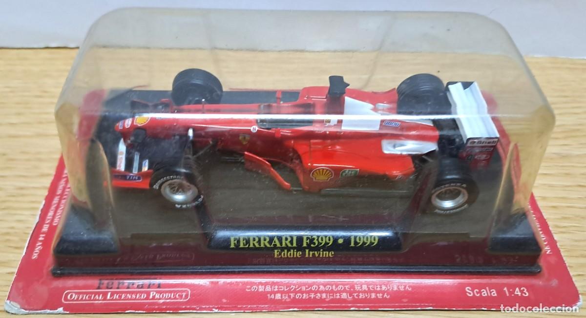 Auto in scala: FERRARI F399 DE 1999 A SCALA 1:43, EDICCIONES DE ALTAYA, PILOTO EDDIE IRVINE. FERRARI-58