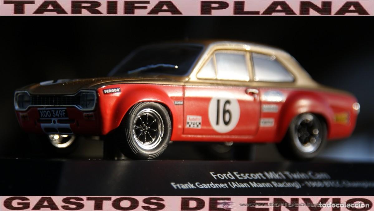 Coches a escala: FORD ESCORT MK1 TWIN CAN LLANTAS NEGRAS BTCC CHAMPION 1968 FRANK GARDNER ( ALAN MANN RACING) ESCALA
