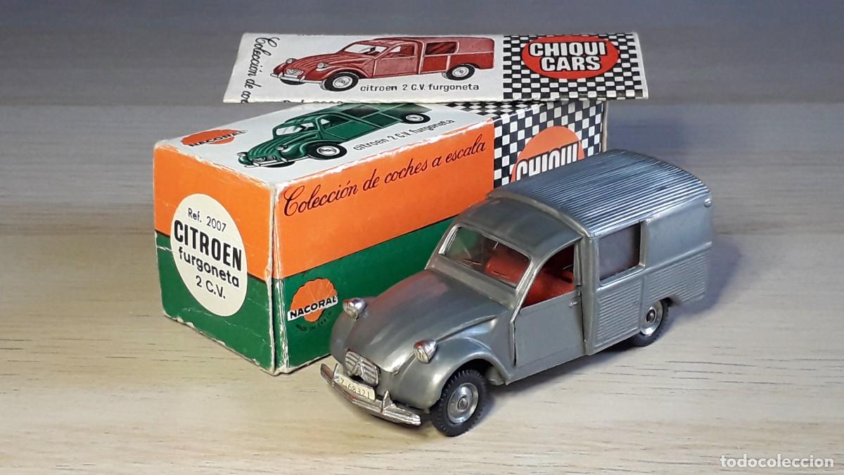 Nacoral Chiqui Cars Réf 2007 : Citroën 2cv (3cv) AK Fourgonnette (Ex-Norev) - Miniature 1/43 Gris