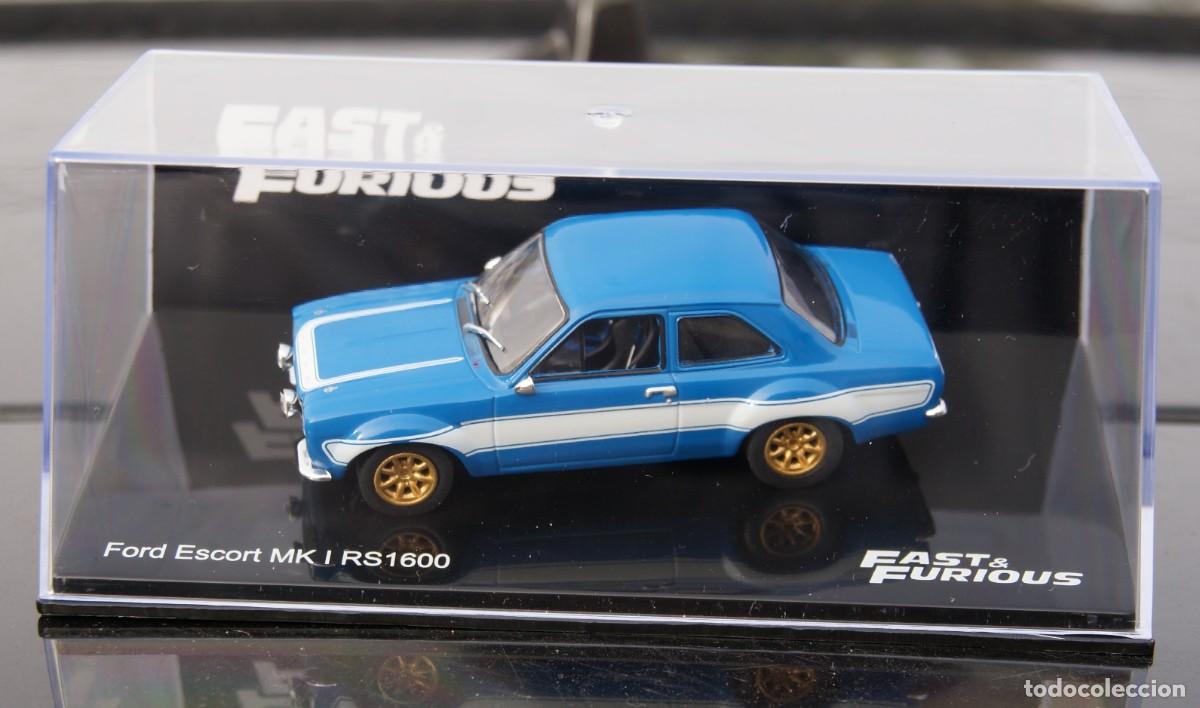Ford Escort MK1 1600 RS (1970) 1/43 Fast And Furious Bleu Plastique
