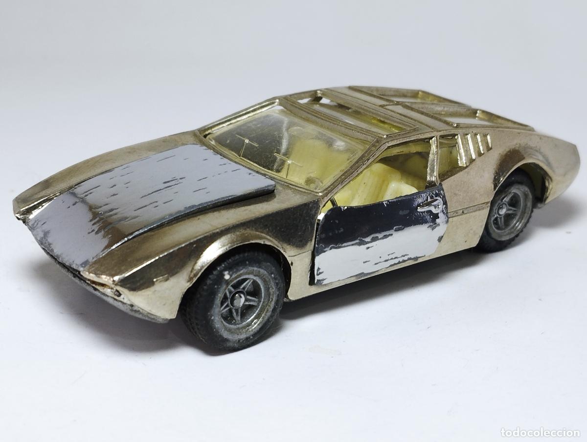 Coches a escala: DE TOMASO MANGUSTA CROMADO DE NACORAL INTERCARS INTER CARS 1,43 METAL