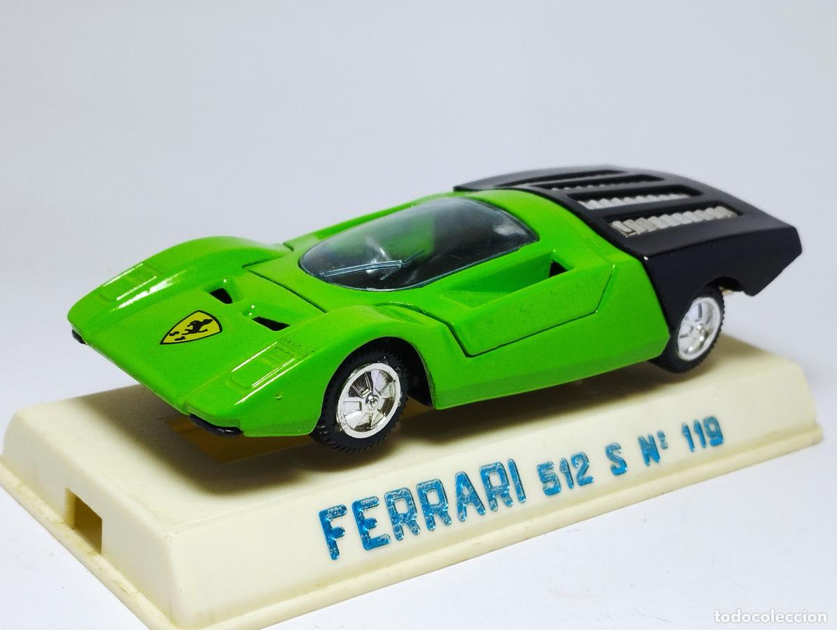 Voitures &agrave; l'&eacute;chelle: FERRARI 512 S DE JOAL 1,43 MUY BUENO CON BASE CAJA