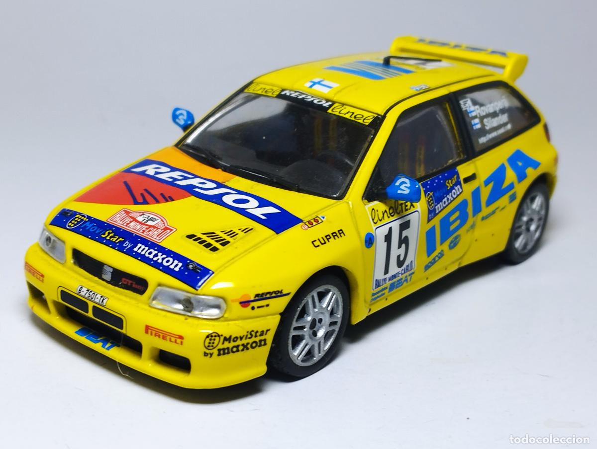 Voitures &agrave; l'&eacute;chelle: SEAT IBIZA II CUPRA REPSOL RALLYE MONTECARLO ROVANPERA IXO ALTAYA SALVAT 1,43