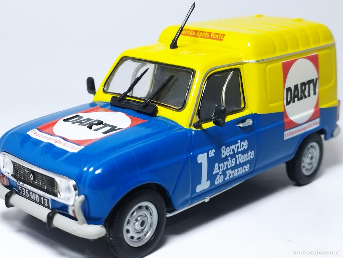 Model Cars: UNIVERSAL HOBBIES RENAULT 4 F6 DARTY FURGONETA ESCALA 1,43 MUY NUEVO