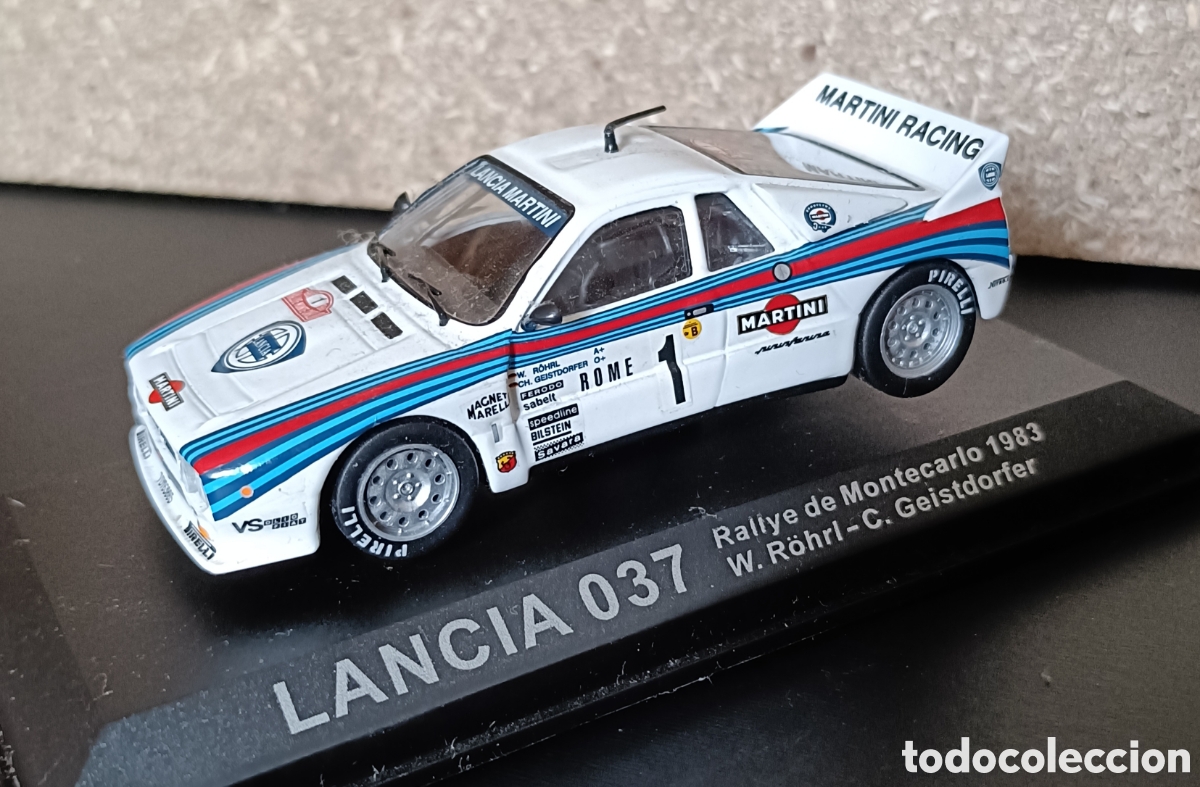 Coches a escala: Lancia 037 montecarlo 1983 Rohrl escala 1/43