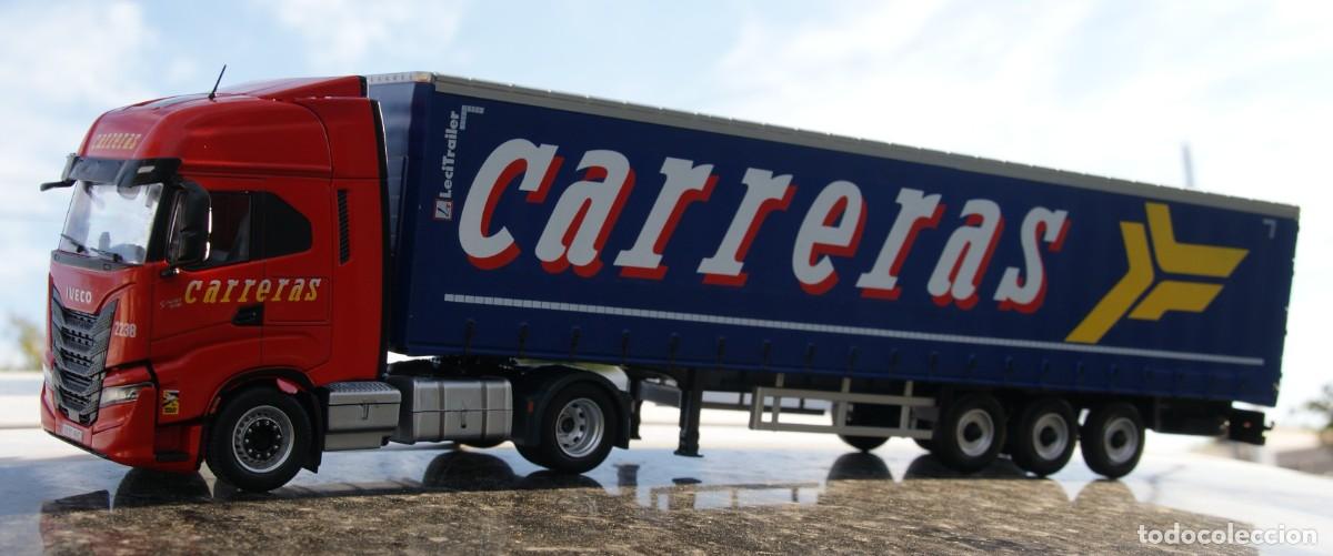 Model Cars: CAMION IVECO S-WAY 2023 TRANSPORTES CARRERAS ESCALA 1/43 DE SALVAT EN su blister