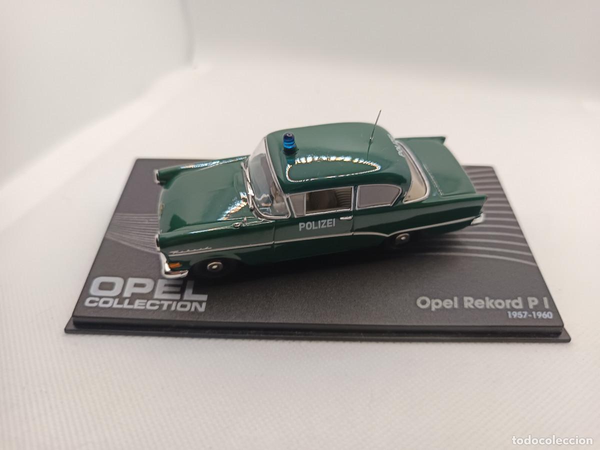 Coches a escala: Opel Rekord P1 Polizei 1957 1:43 Coche de policia Opel Collection DeAgostini