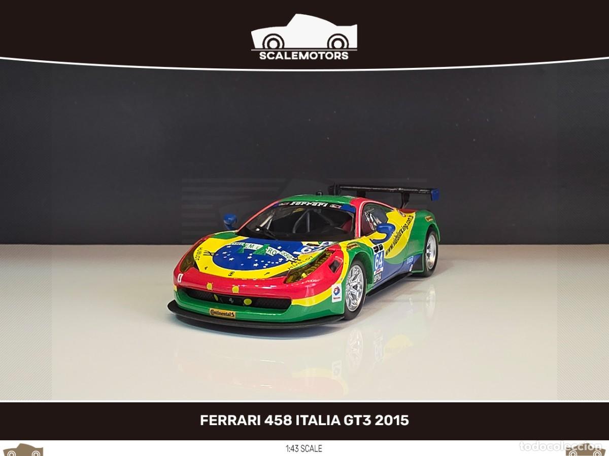 Coches a escala: 1:43 Ferrari 458 Italia GT3 #64 24h Daytona A. Bertolini, F. Longo, D. Serra, M. Gomes 2015