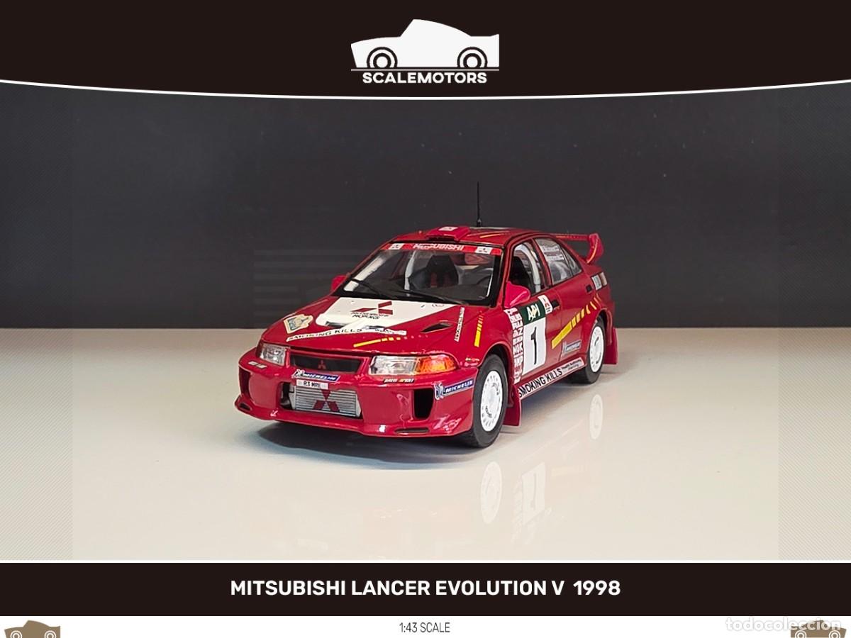 Coches a escala: 1:43 Mitsubishi Lancer Evolution V #1 Rally Api Australia T. Makinen y R. Mannisenmaki 1998