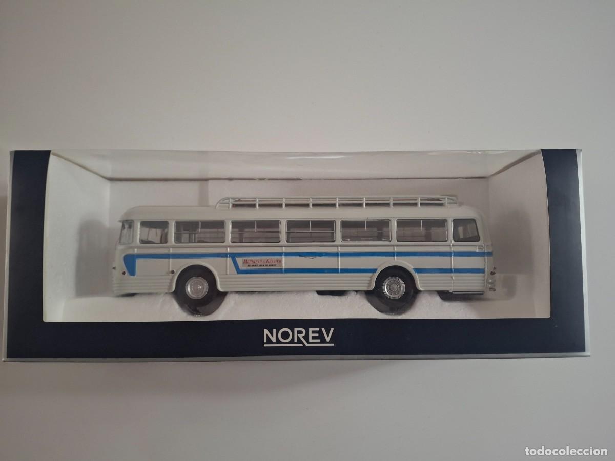 Coches a escala: Bus Chausson AP52 a&ntilde;o 1955 Blue & Blue a 1/43 de NOREV