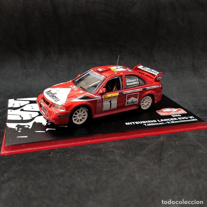 Coches a escala: Altaya, Marlboro M&auml;kinen, Lancer, Montecarlo 2000