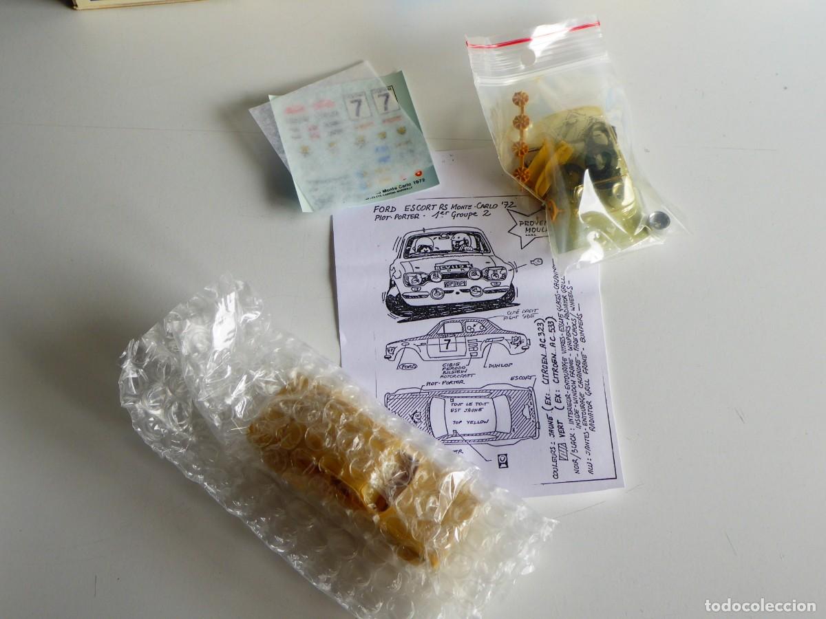 Coches a escala: 1/43 Provence Moulage Kit Ford Escort RS MKI BP #7 Rallye Monte Carlo 1972 Winner Gr. 2 Porter