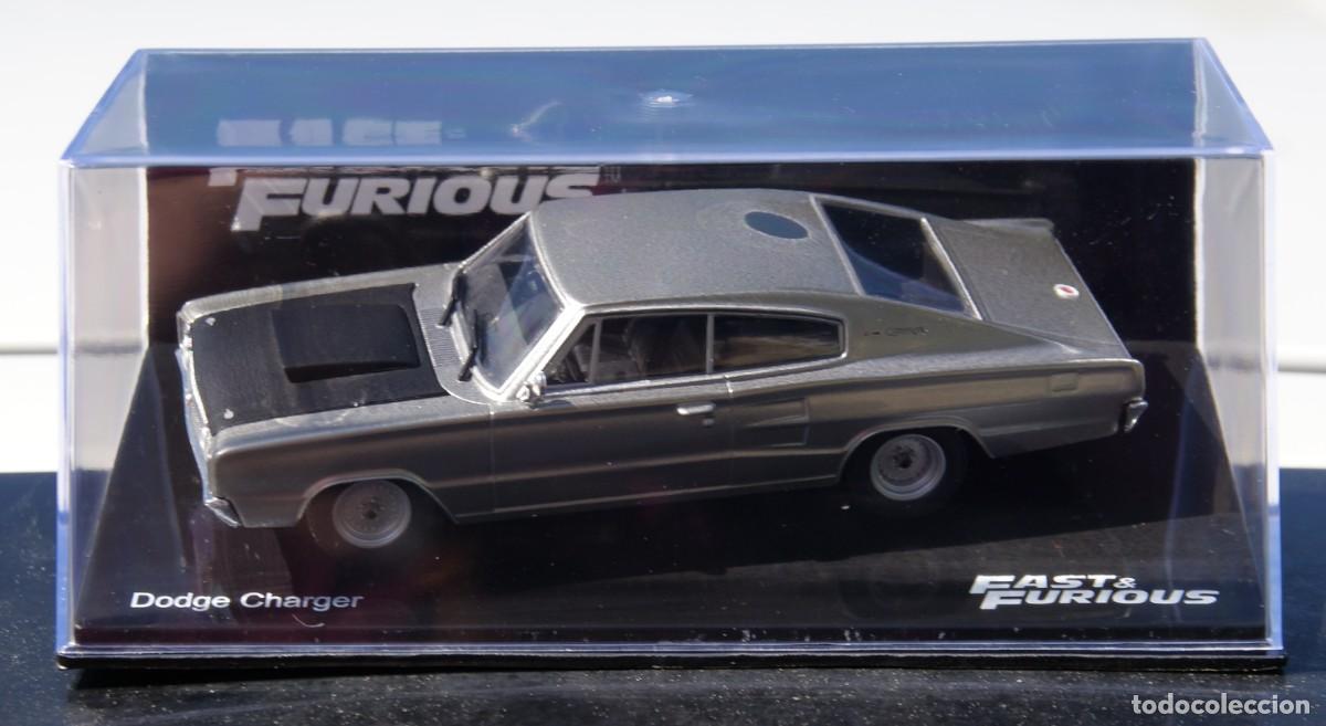Coches a escala: DODGE CHARGER GRIS PLATA Y NEGRO FAST & FURIOUS ESCALA 1/43 DE ALTAYA EN CAJA