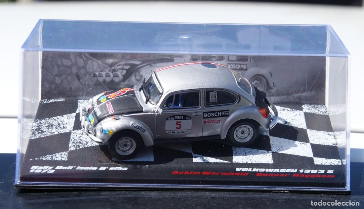 Coches a escala: VW 1302 S WINNER RALLYE DELL ISOLA D ELBA 1973 ACHIM WARMBOLD - GUNNAR HAGGBOM ESCALA 1/43 DE ALTAYA