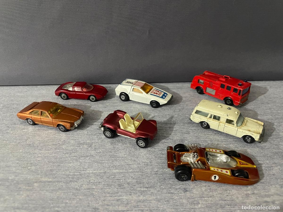 Coches a escala: Lote de 7 coches realizados en chapa diferentes marcas