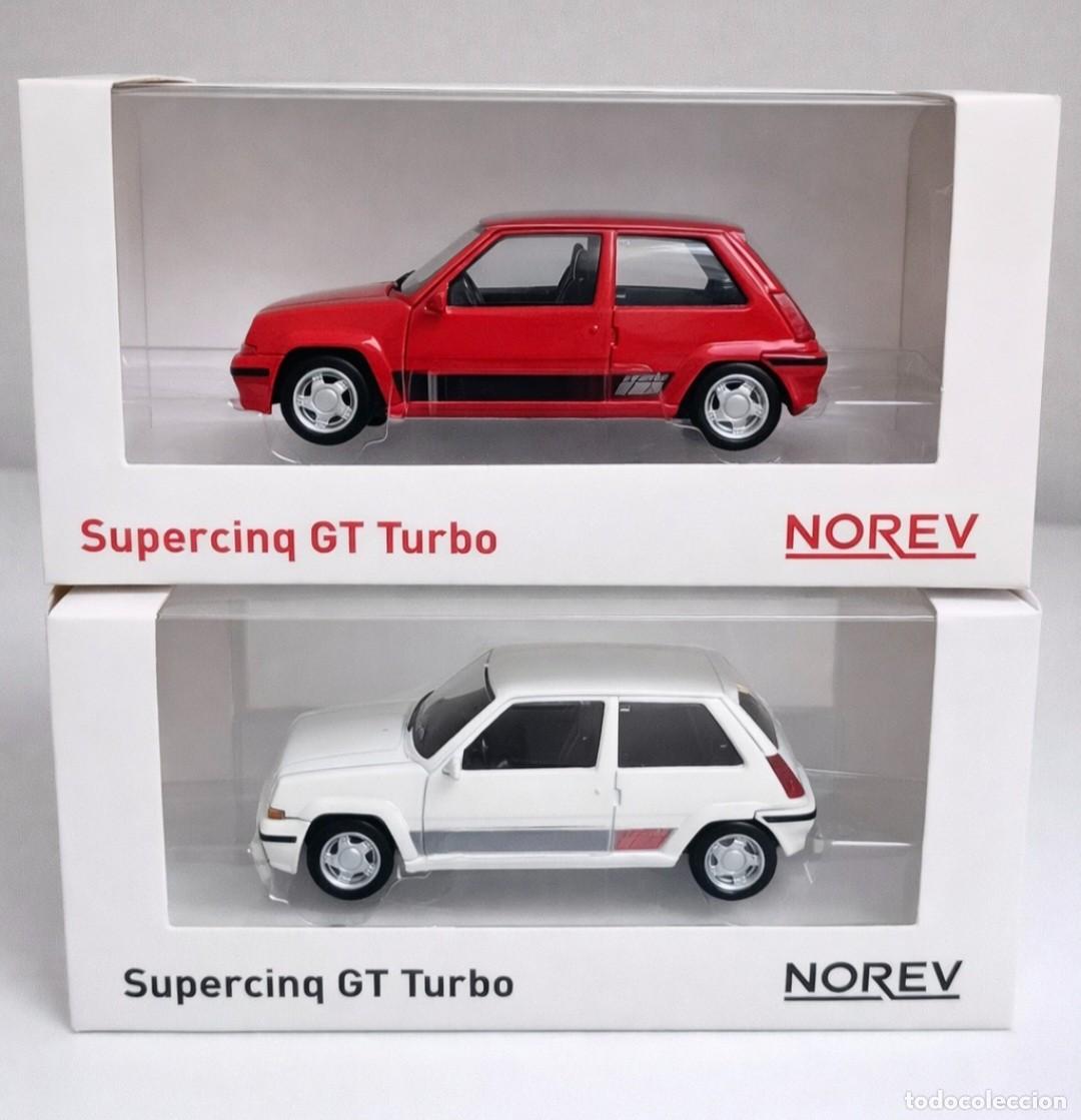 Coches a escala: 1/43 PACK COCHE RENAULT SUPER CINCO R5 Blanco & rojo 1:43 Norev
