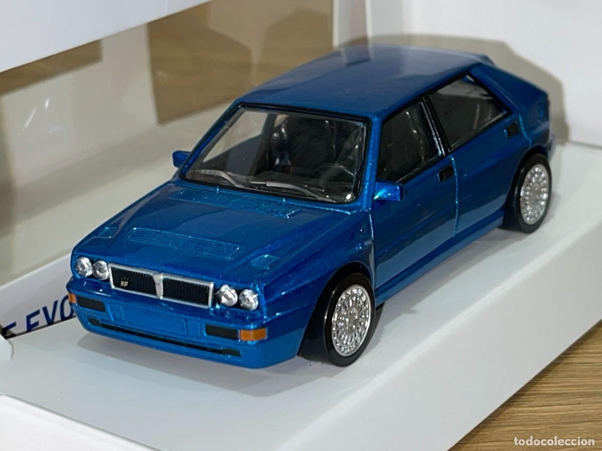 Coches a escala: Norev coche Lancia Delta HF EVO Azul escala 1:43
