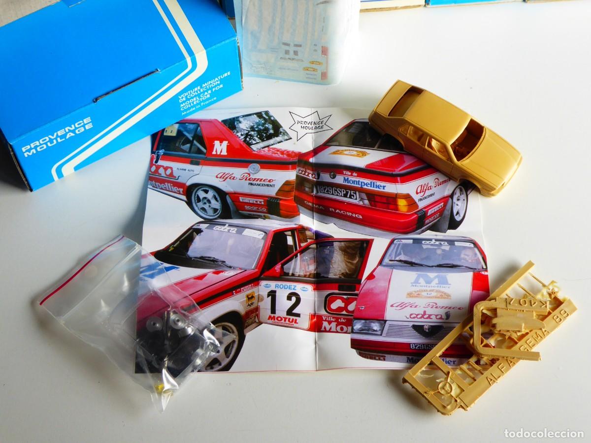 Coches a escala: 1/43 Provence Moulage Kit Alfa Romeo 75 Rallye Cobra Gema #11 #12 Rallye Rouergue