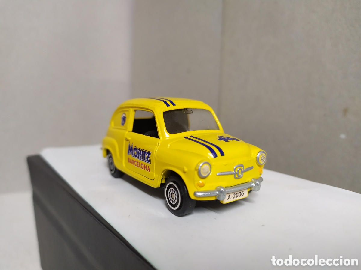 Coches a escala: Seat 600 . Cerveza Moritz . Guisval . Escala 1/43