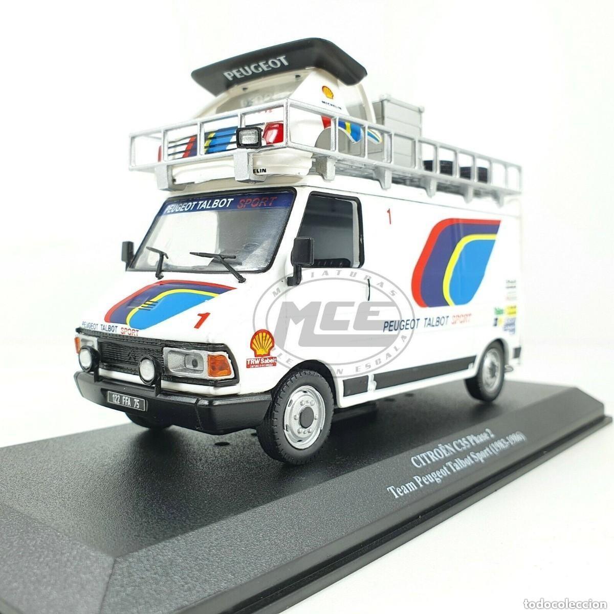 Coches a escala: FURGONETA CITROEN C35 ASISTENCIA EQUIPO PEUGEOT TALBOT 1/43 1:43 VAN CAR COCHE TEAM 1983 SPORT