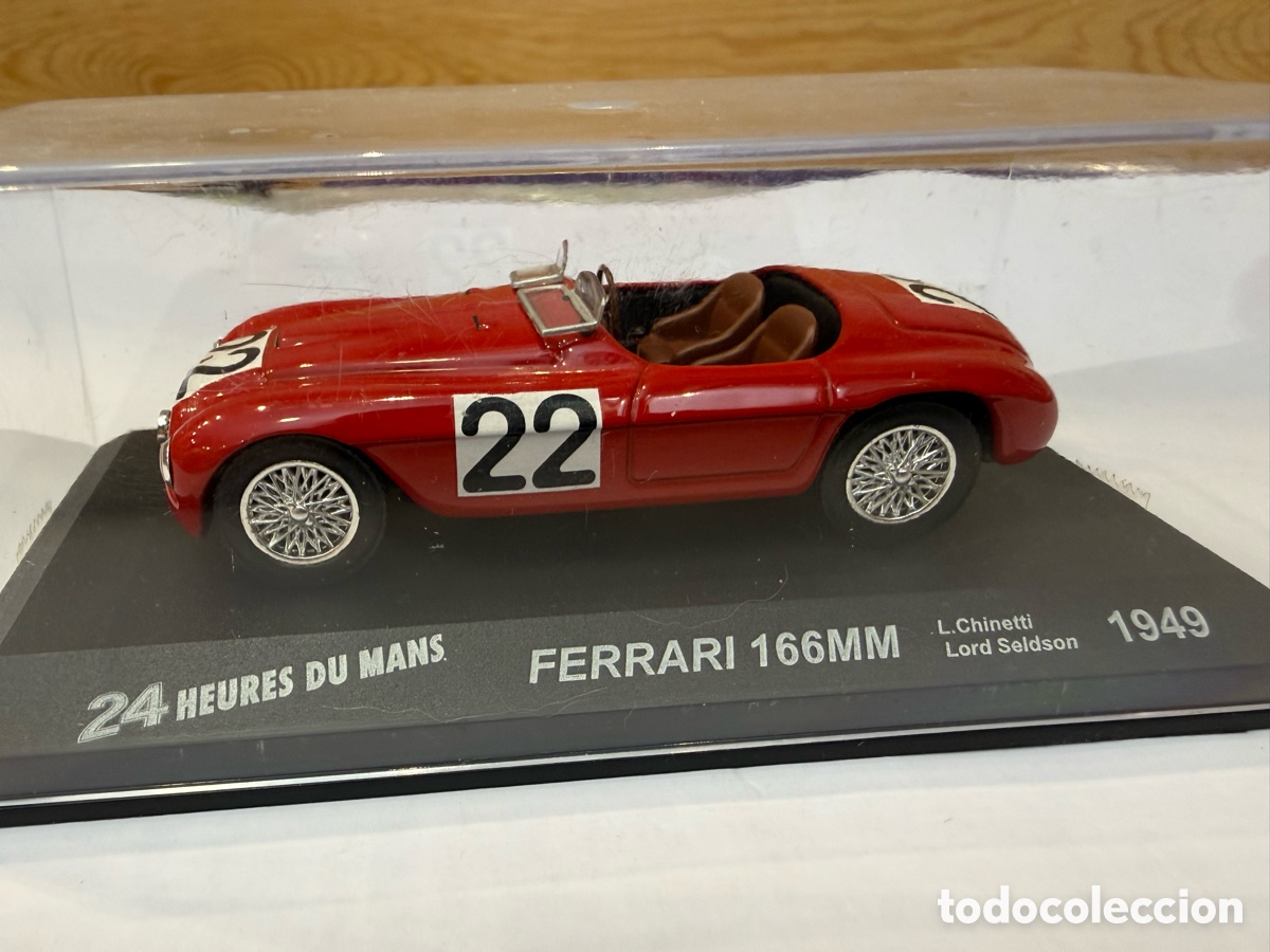 Coches a escala: Ferrari 166MM - L. Chinetti - Campe&oacute;n 24h Le Mans 1949 (1/43) caja original