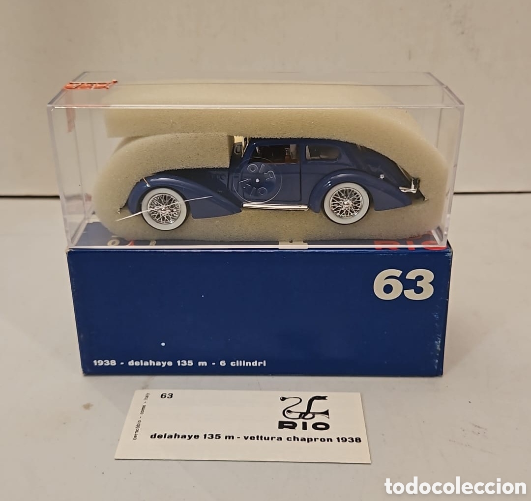 Coches a escala: RIO 63- COCHE DELAHAYE 135m 6 CILINDROS, ESCALA 1:43. NUEVO