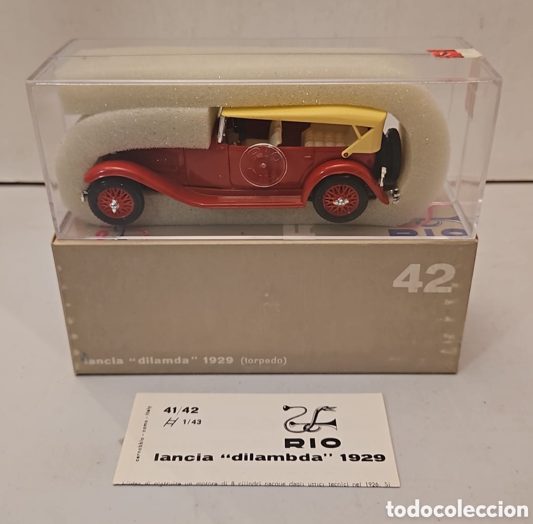 Coches a escala: RIO 42- COCHE LANCIA DILAMDA 1929 TORPEDO, ESCALA 1:43. NUEVO