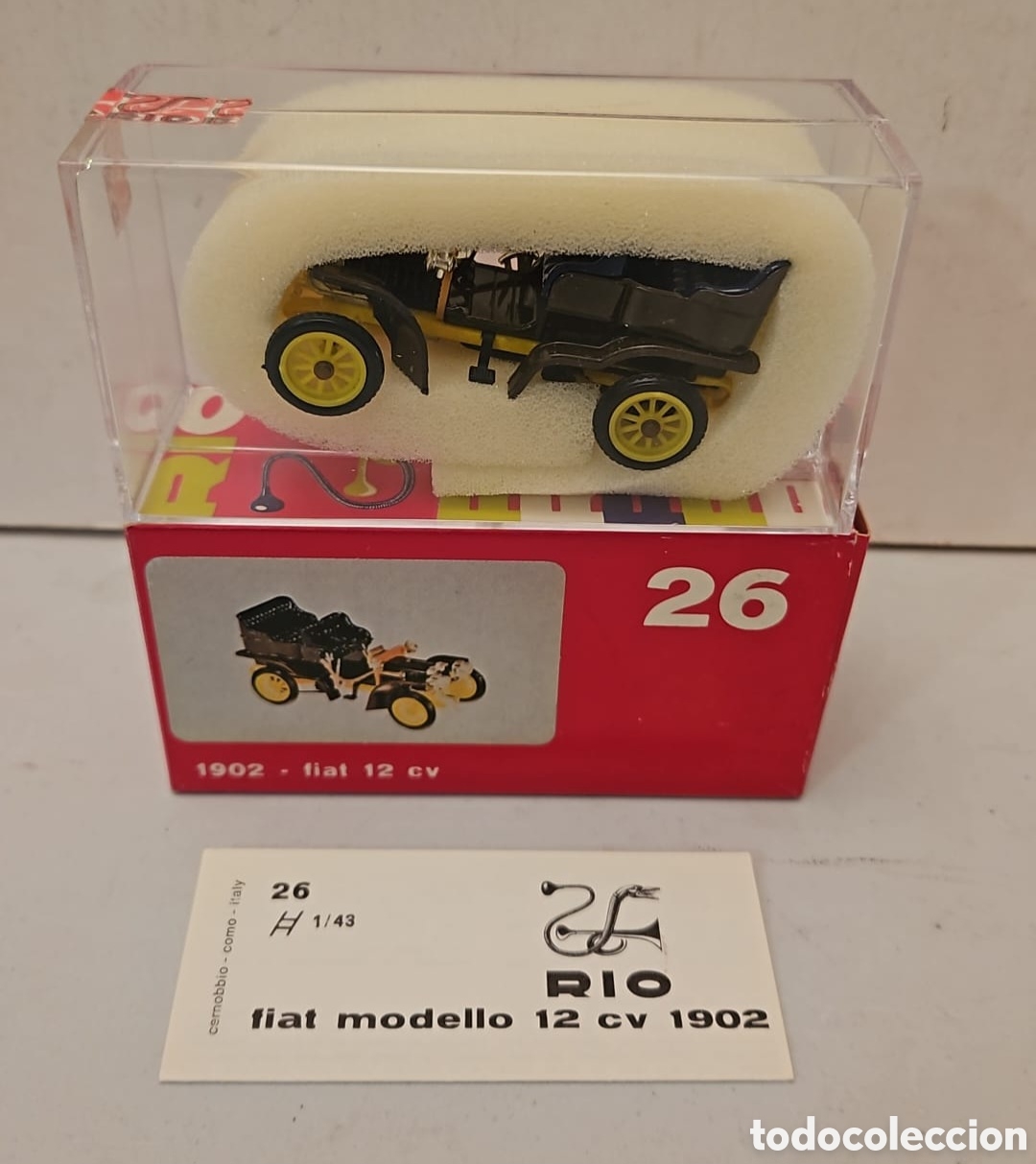 Coches a escala: RIO 26- COCHE FIAT 12 CV 1902, ESCALA 1:43. NUEVO