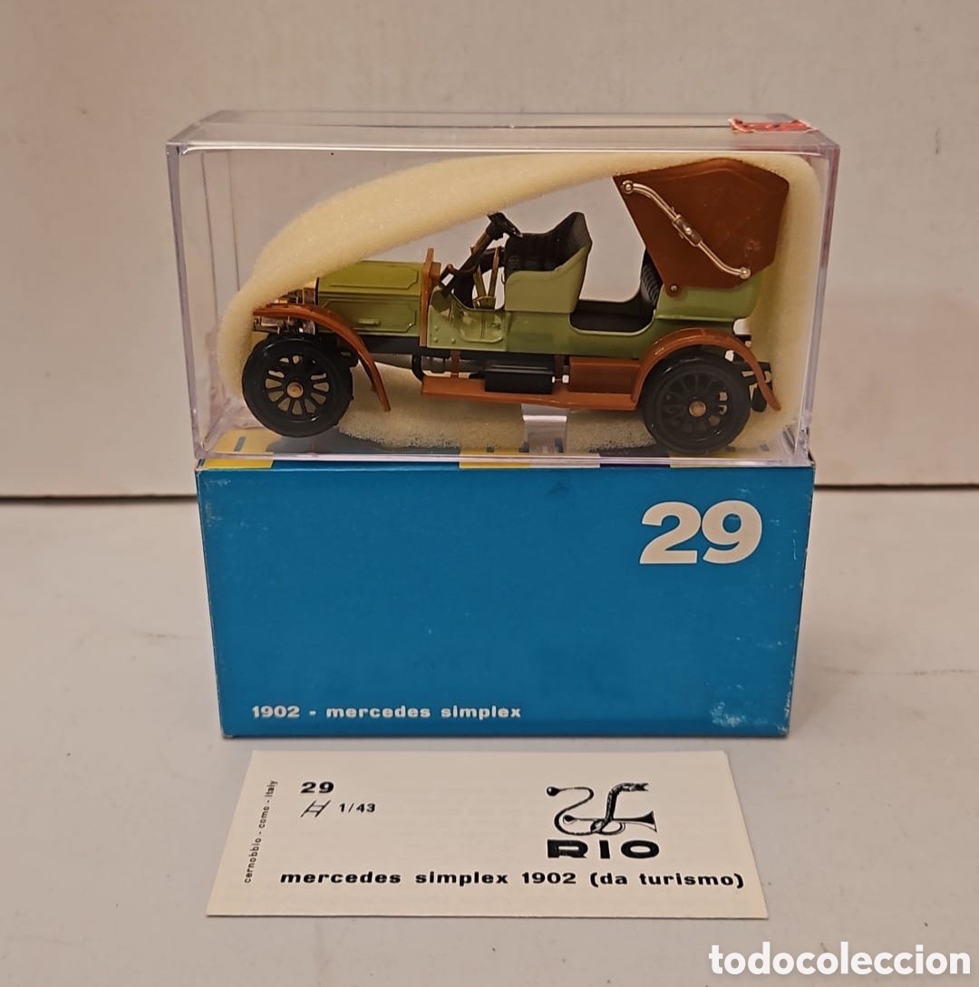 Coches a escala: RIO 29- COCHE MERCEDES SIMPLEX 1902, ESCALA 1:43. NUEVO