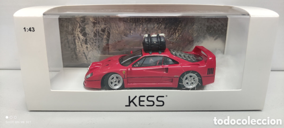 Coches a escala: FERRARI F40 ROJO SNOW DRIFTING JAPAN KESS 1/43 NUEVO CON CAJA
