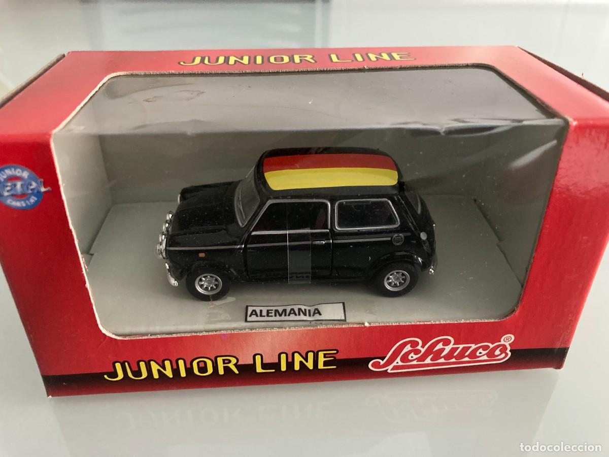 Coches a escala: S1/43, MINI, SCHUCO, MINI COOPER,NEGRO, BANDERA DE ALEMANIA, SCHUCO JUNIOR LINE