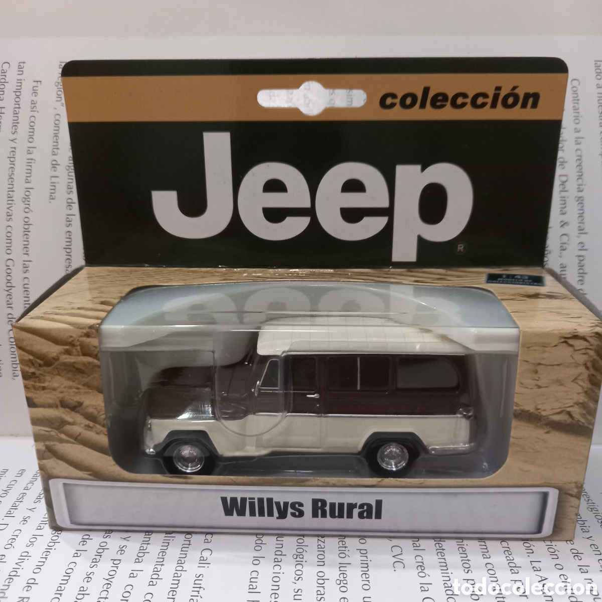 Coches a escala: CAMIONETA CAMPERO JEEP WILLYS RURAL A ESCALA 1/48 METALICO DE COLECCION NUEVO EDICION A&Ntilde;O 2016