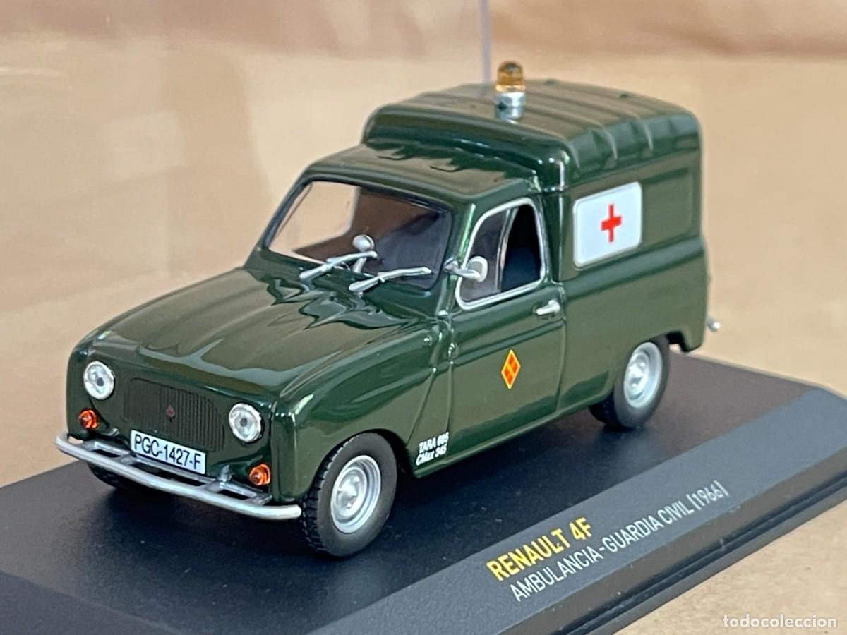 Coches a escala: Coche RENAULT 4F Ambulancia - Guardia Civil (1966) 1:43 die-cast ixo altaya r-4 r 4 4-f pgc