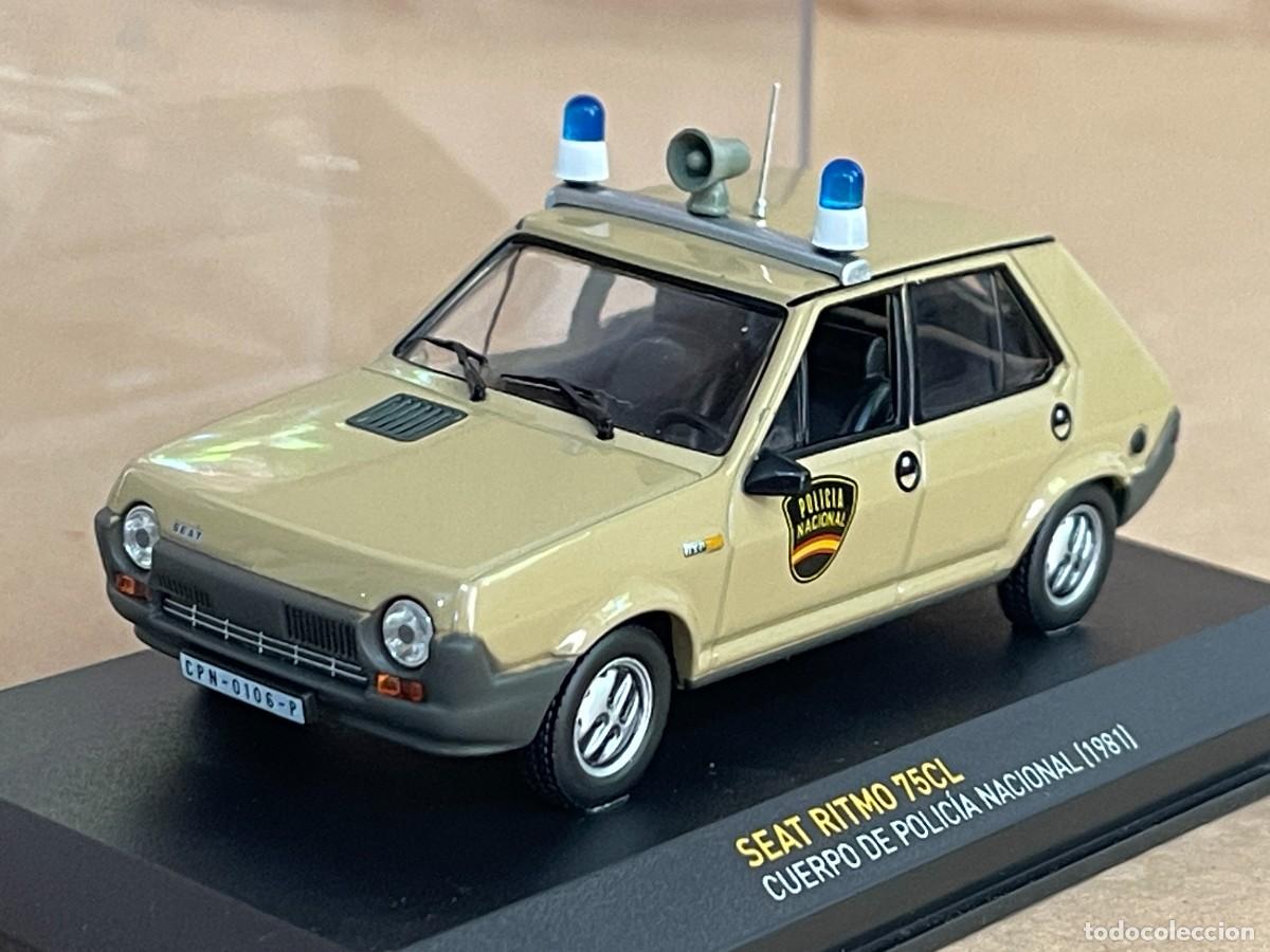 Coches a escala: Coche SEAT RITMO 75CL Cuerpo de Polic&iacute;a Nacional (1981) 1:43 die-cast metal car altaya cpn