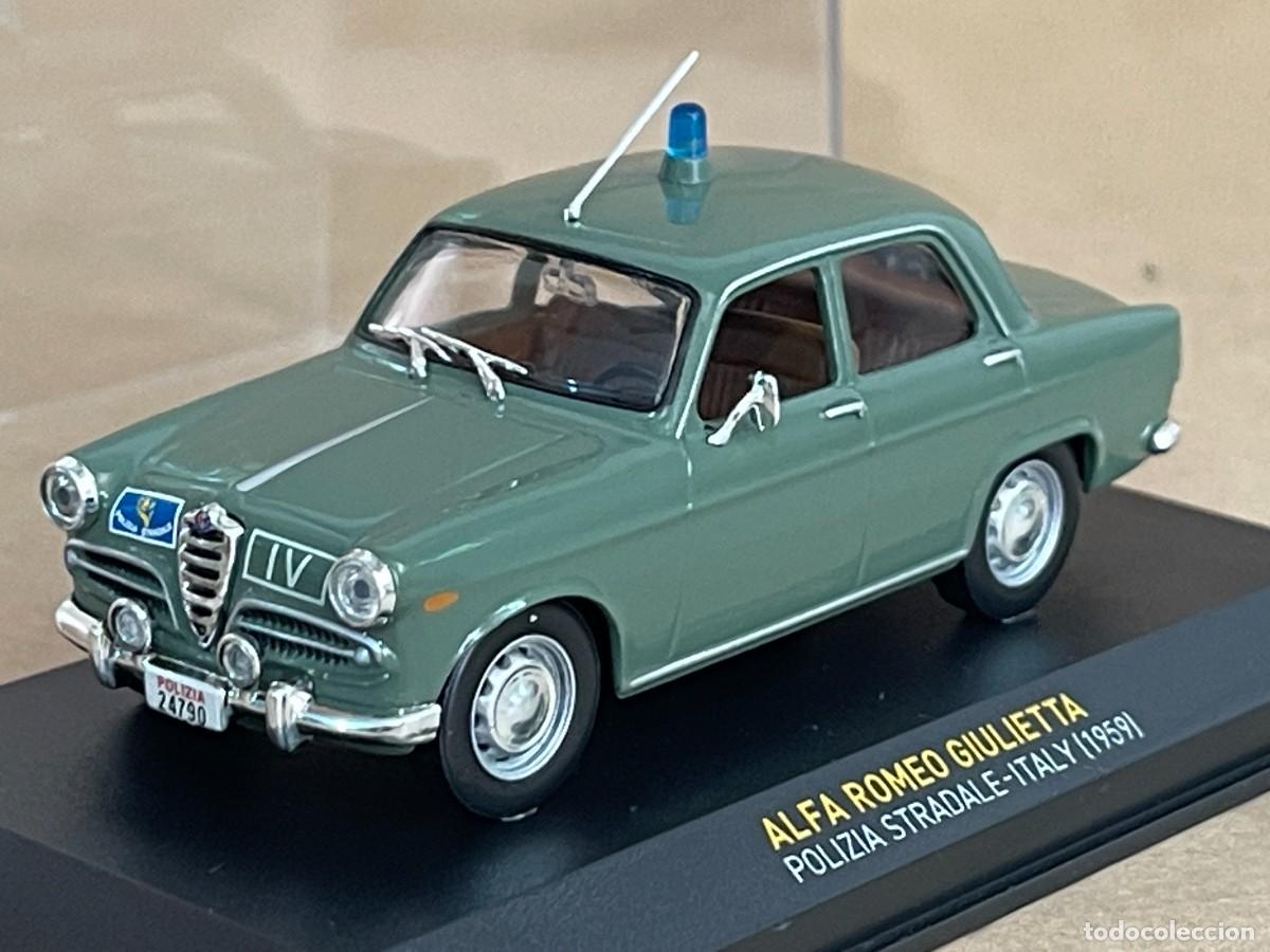 Coches a escala: Coche ALFA ROMEO GIULIETTA Polizia Stradale-Italy (1959) 1:43 ixo die-cast altaya polic&iacute;a police