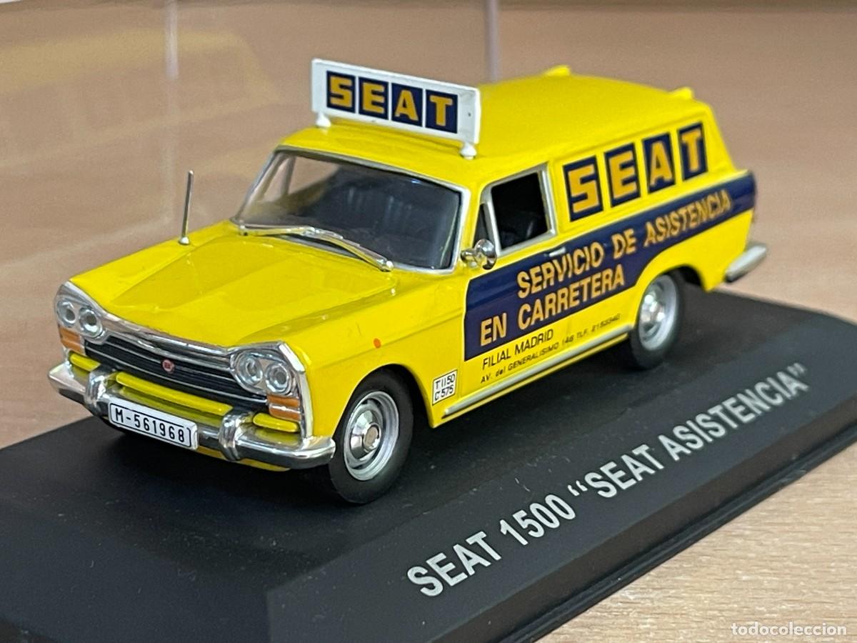 Coches a escala: Coche SEAT 1500 Servicio de Asistencia en Carretera matr&iacute;cula Madrid 1:43 die-cast car 1/43 altaya