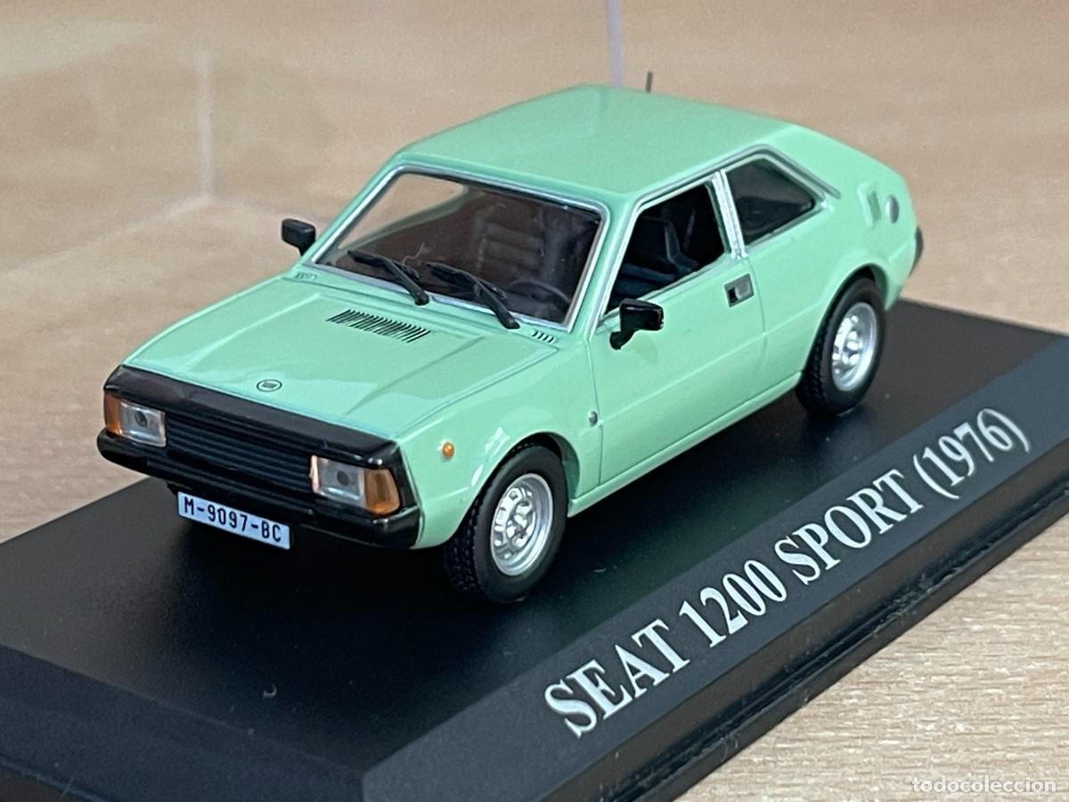 Coches a escala: Coche SEAT 1200 SPORT (1976) matr&iacute;cula Madrid 1:43 die-cast metal car 1/43 altaya