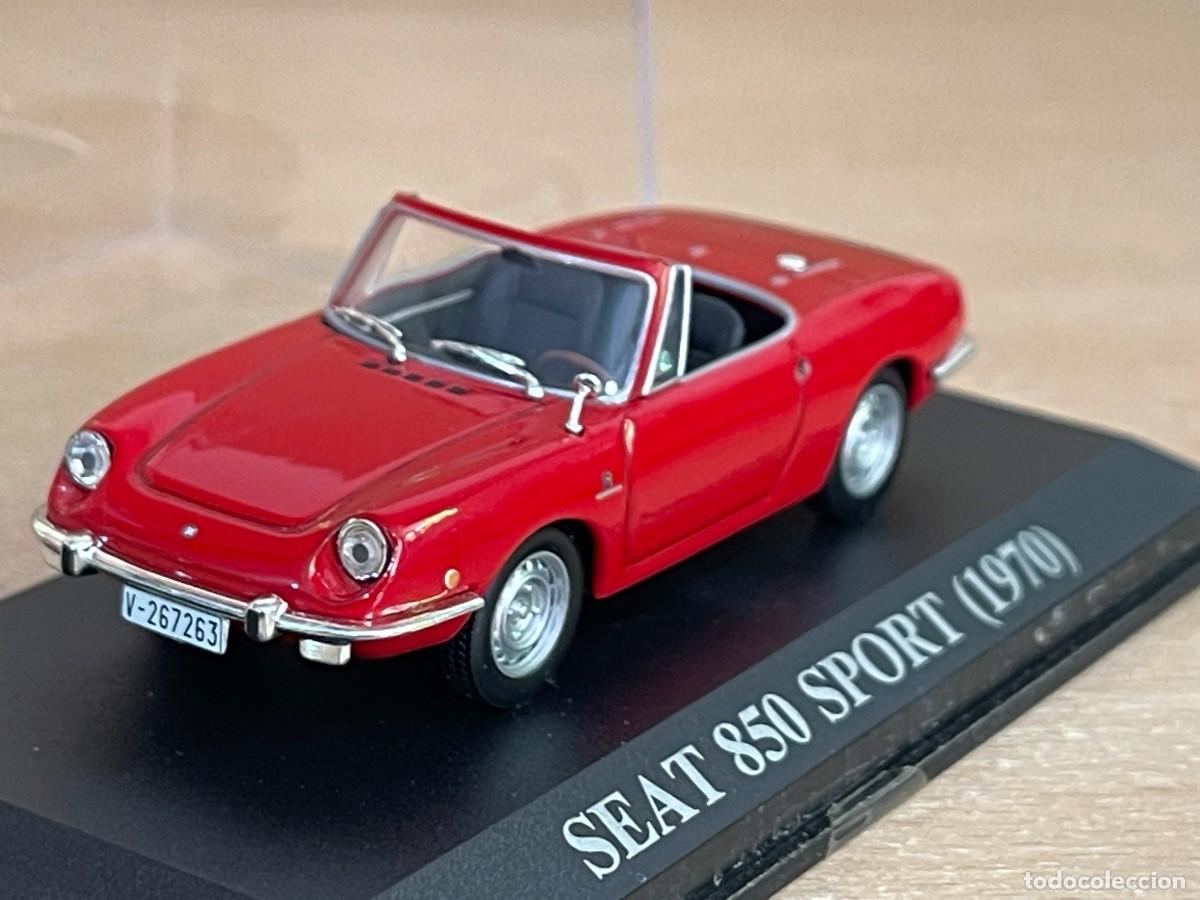 Coches a escala: Coche SEAT 850 SPORT (1970) matr&iacute;cula Valencia 1:43 die-cast metal car 1/43 altaya