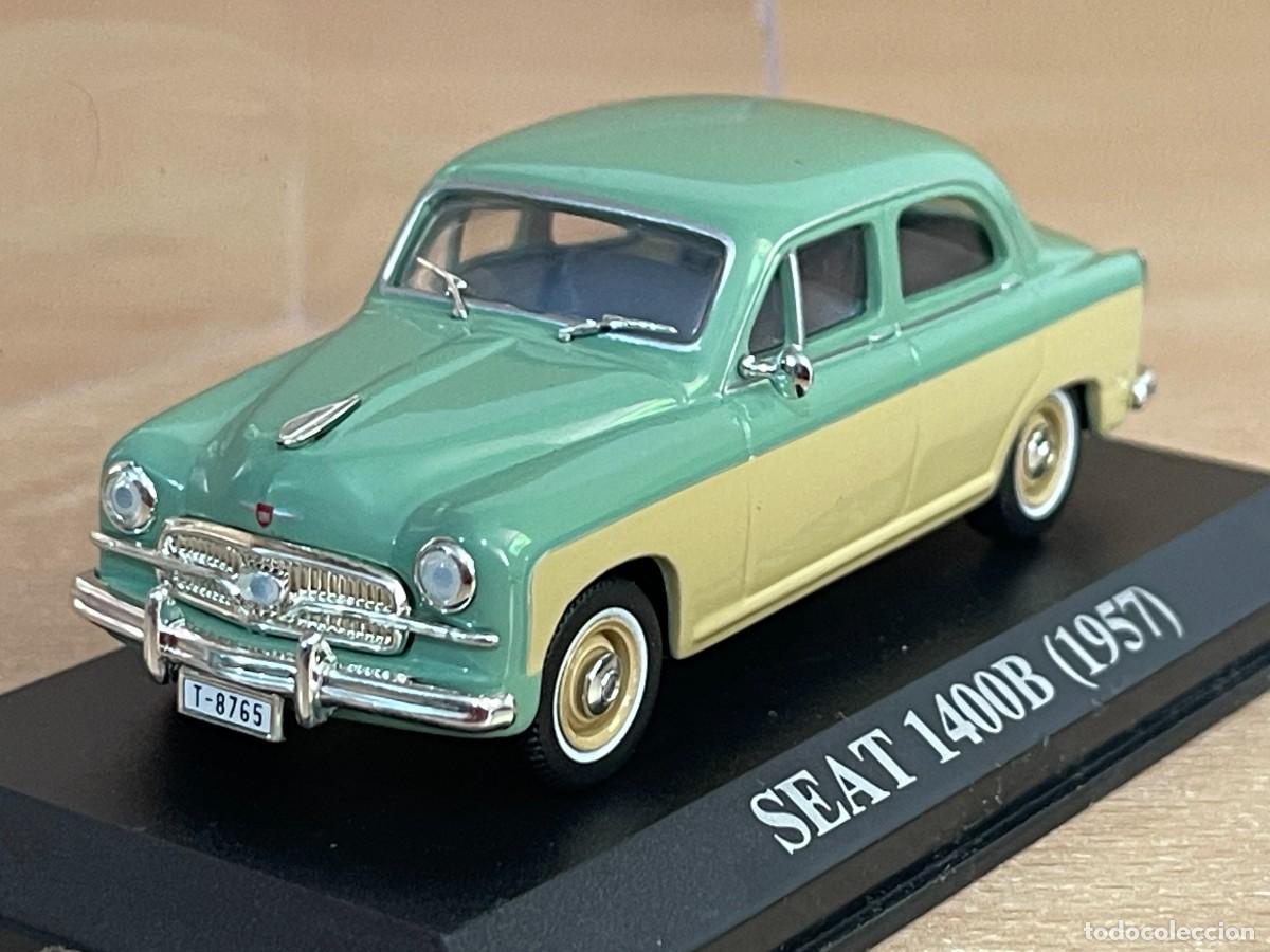 Coches a escala: Coche SEAT 1400B (1957) matr&iacute;cula Tarragona 1:43 die-cast metal car 1/43 altaya 1400 B