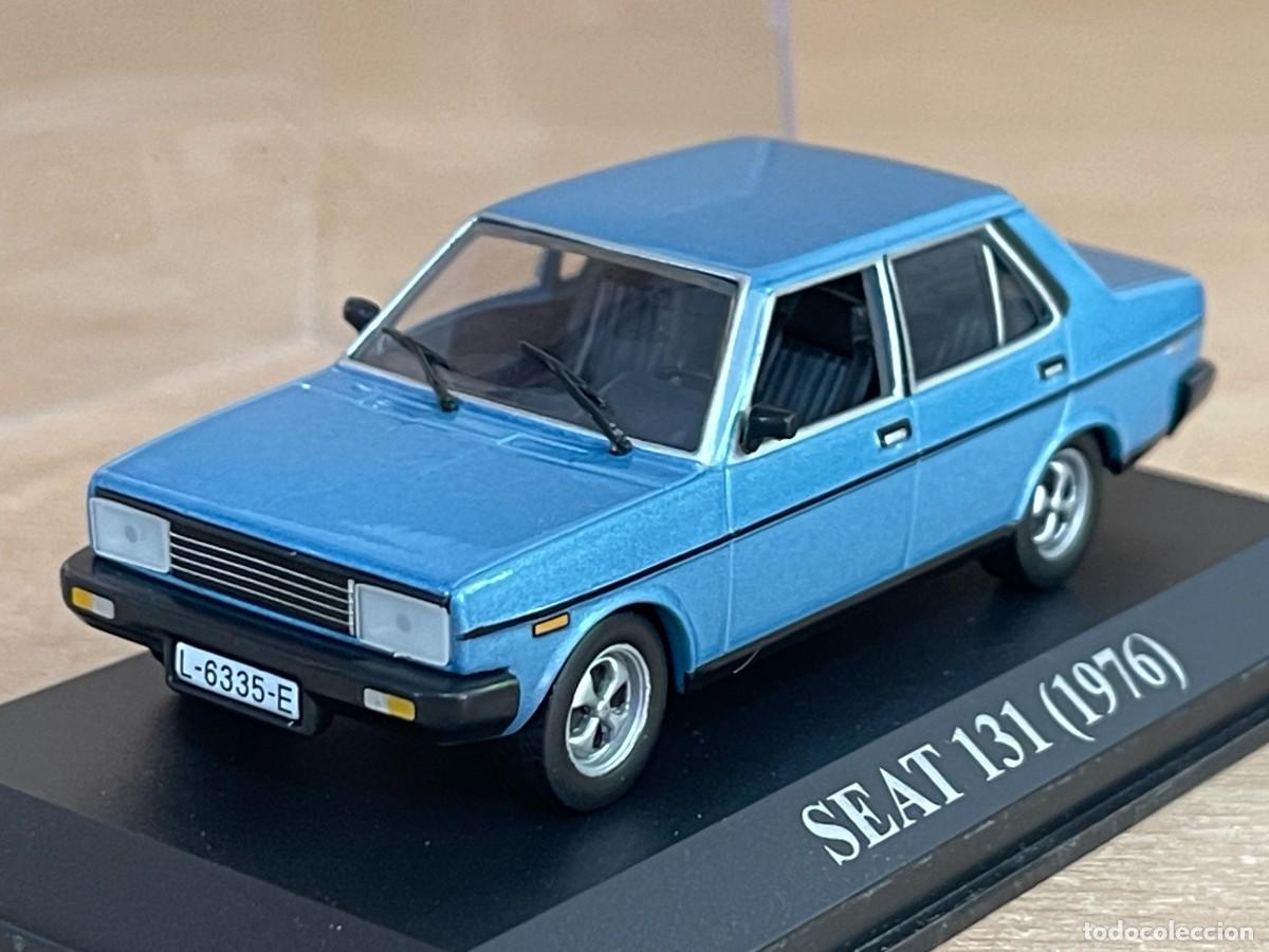 Coches a escala: Coche SEAT 131 (1976) Supermirafiori matr&iacute;cula L&eacute;rida 1:43 die-cast metal car 1/43 altaya