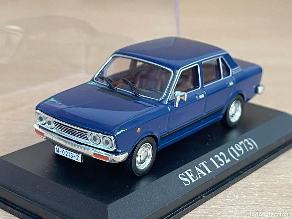 Coches a escala: Coche SEAT 132 (1973) matr&iacute;cula Madrid 1:43 die-cast metal car 1/43 altaya