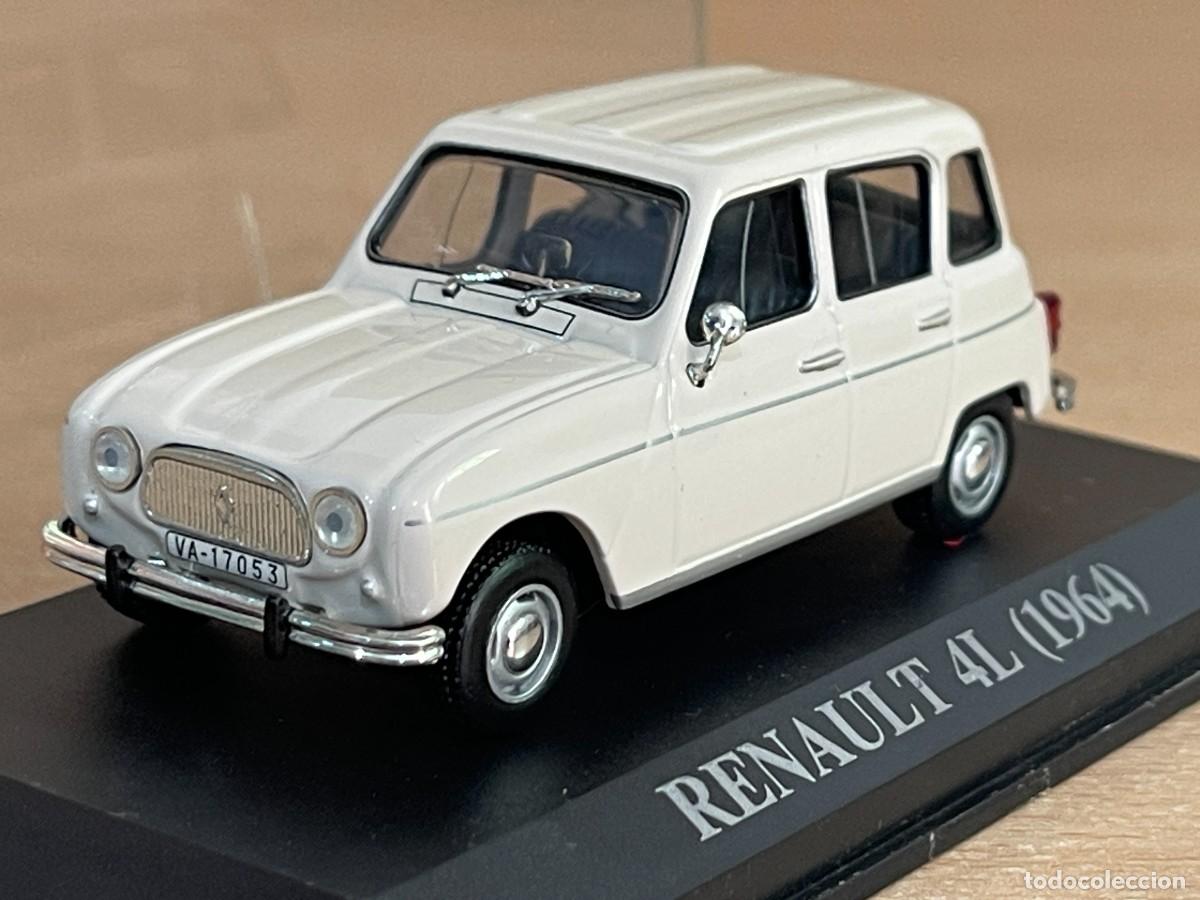 Auto in scala: Coche RENAULT 4L (1964) matr&iacute;cula Valladolid 1:43 die-cast metal car 1/43 altaya R4 R-4 Renault 4 L