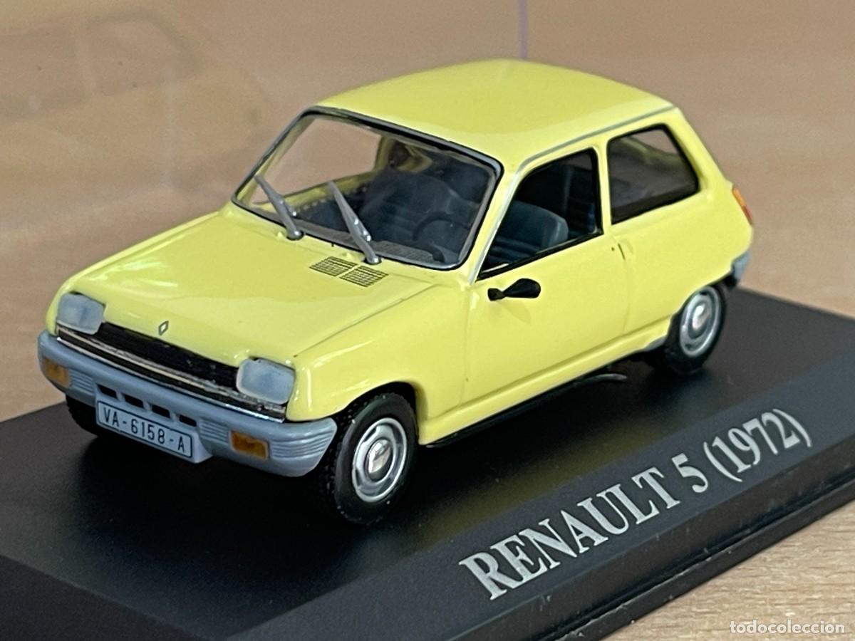 Auto in scala: Coche RENAULT 5 (1972) amarillo matr&iacute;cula Valladolid 1:43 die-cast metal car 1/43 altaya R5 R-5