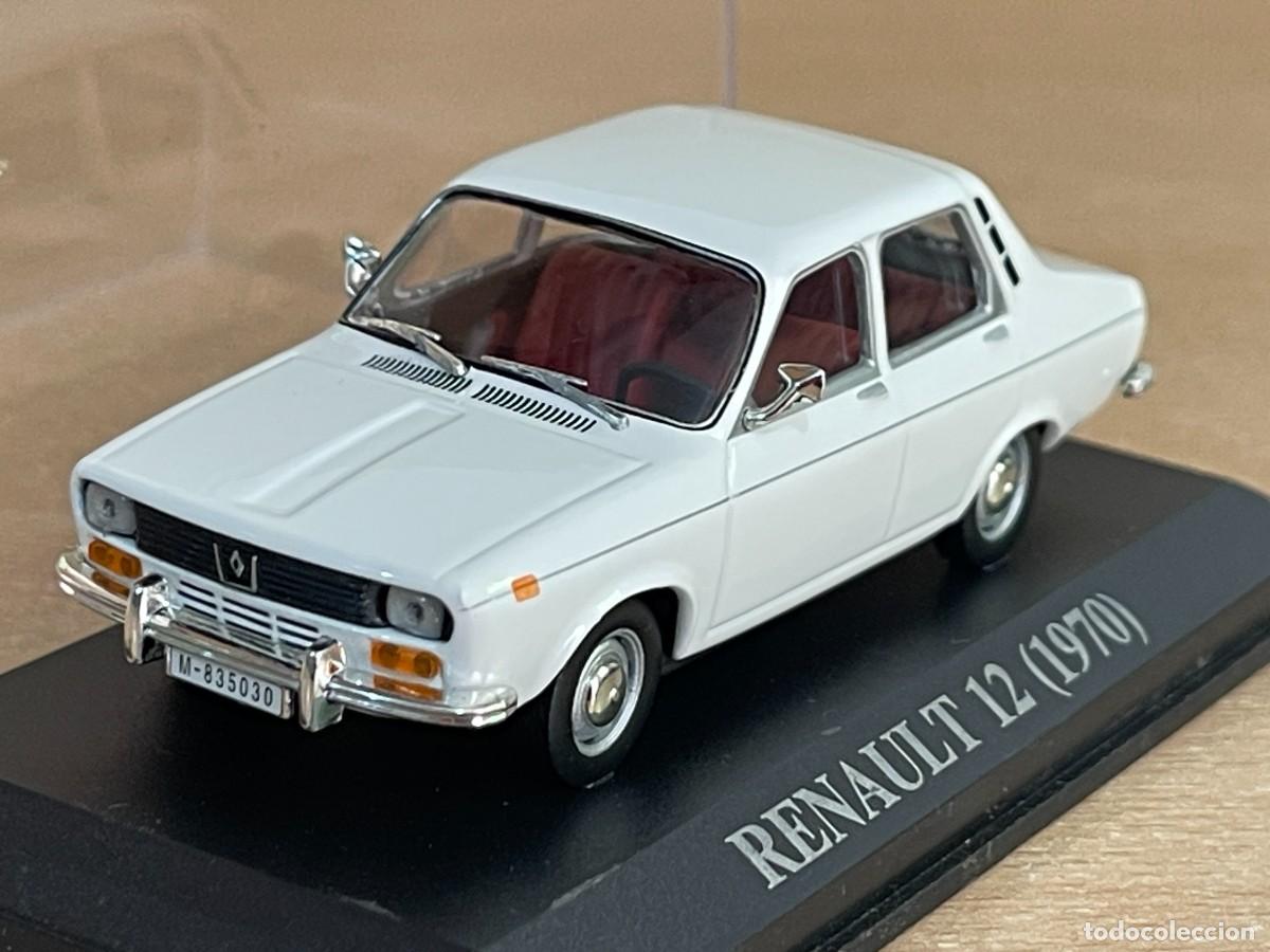 Auto in scala: Coche RENAULT 12 (1970) matr&iacute;cula Madrid 1:43 die-cast metal car 1/43 altaya R12 R-12