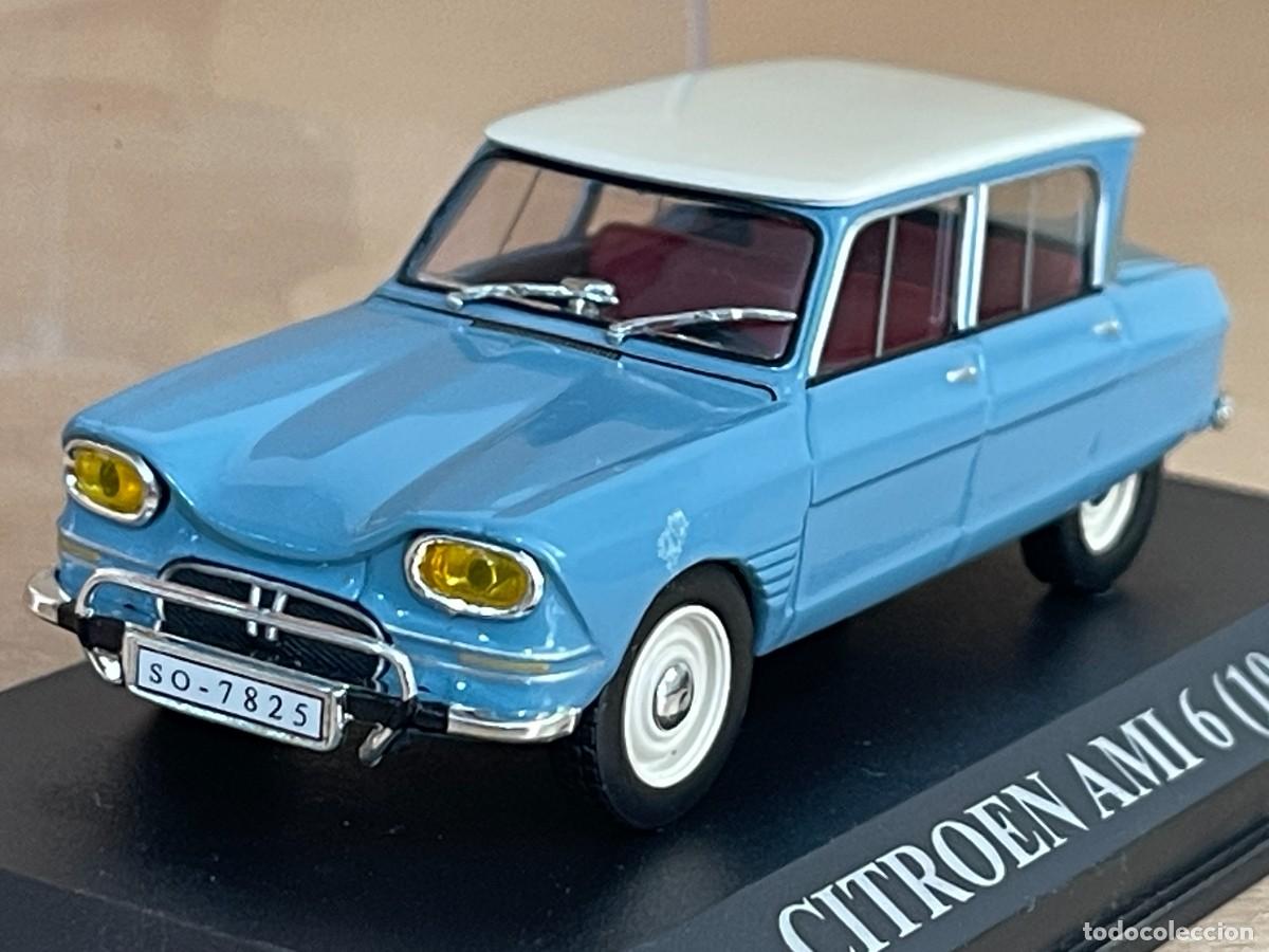 Voitures &agrave; l'&eacute;chelle: Coche CITRO&Euml;N AMI 6 (1961) azul matr&iacute;cula Soria 1:43 die-cast metal car 1/43 altaya ami6