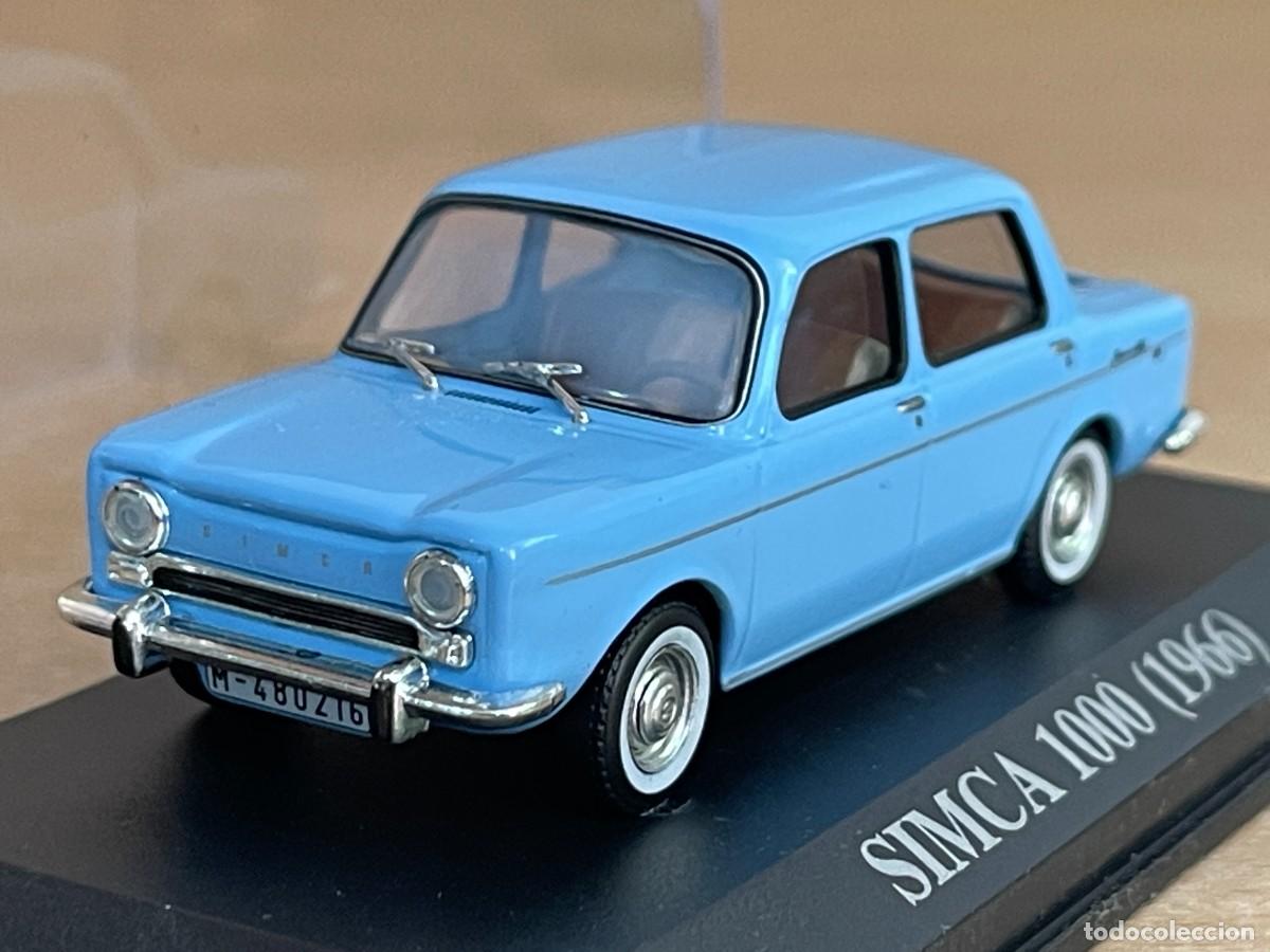 Coches a escala: Coche SIMCA 1000 (1966) matr&iacute;cula Madrid 1:43 die-cast metal car 1/43 altaya