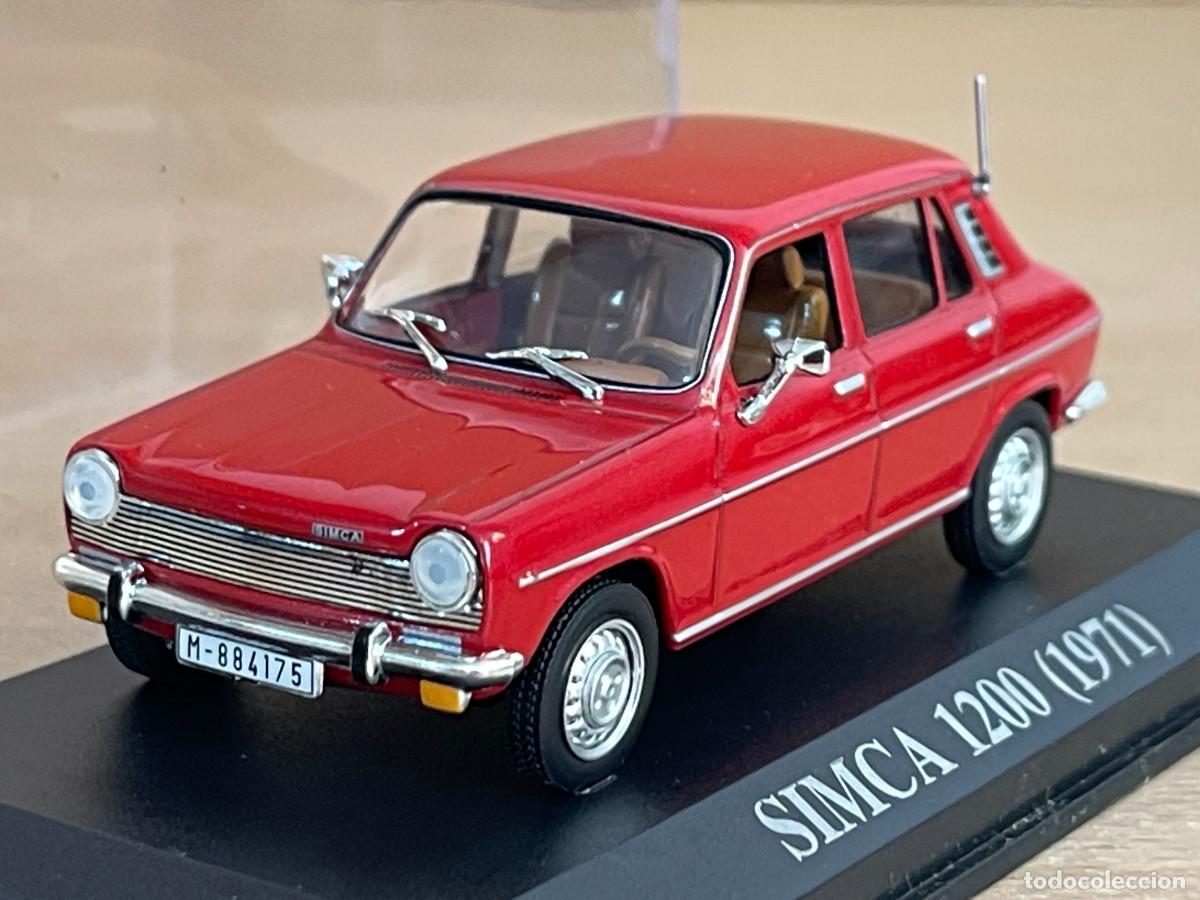 Coches a escala: Coche SIMCA 1200 (1971) matr&iacute;cula Madrid 1:43 die-cast metal car 1/43 altaya