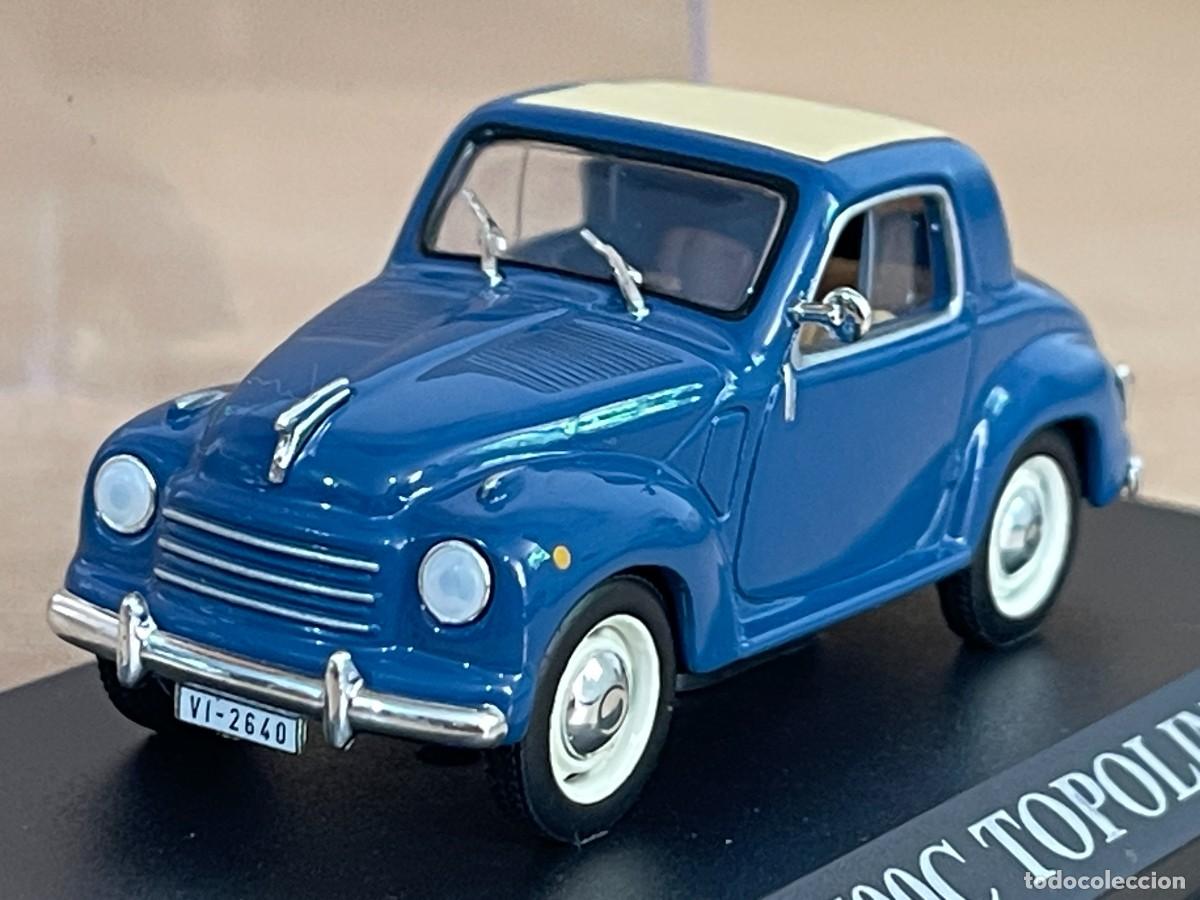Coches a escala: Coche FIAT 500C TOPOLINO (1949) matr&iacute;cula Vitoria 1:43 die-cast metal car 1/43 altaya 500 C